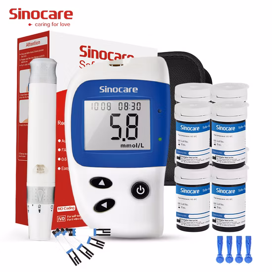 Papel de prueba de glucosa en sangre y sistema de medición de glucosa en sangre