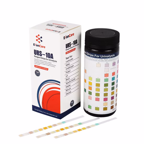 Tiras de prueba de orina universal Urs-3, tiras de prueba de glucosa/pH/proteína