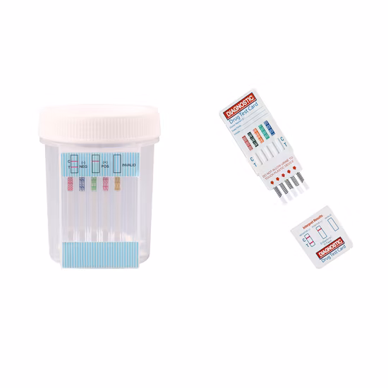 Singclean OEM CE aprobado al por mayor Rapid Medical Ivd Diagnóstico en orina Drogas de abuso Kit de prueba para viajes