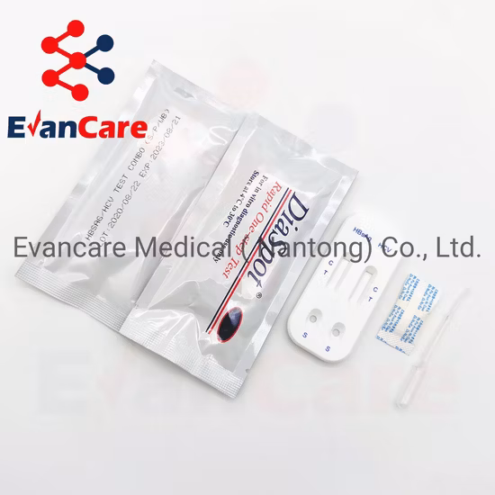 Kit de prueba de Hbsag/HIV/HCV/Tp para enfermedades infecciosas Prueba de Clungen en sangre