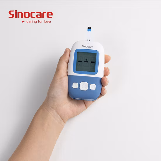 Sinocare, medidor de glucosa en sangre, medidor de glucosa en sangre, Kit de glucómetro, tiras de prueba, agujas, lancetas, probador médico para Diabetes, sistema de monitores