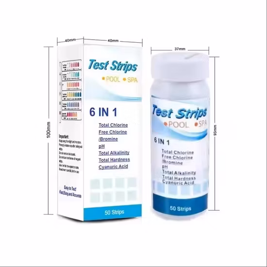 Gran oferta de tiras reactivas 7 en 1 para Kits de estanque de agua/tiras de prueba rápidas de calidad del agua para peceras